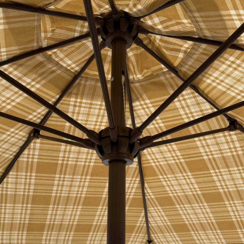 Tropishade 7.5' Market Umbrella with Sunbrella 5862 Dorthy Gold
