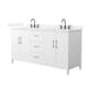 Option White / White Quartz Top / Matte Black Hardware