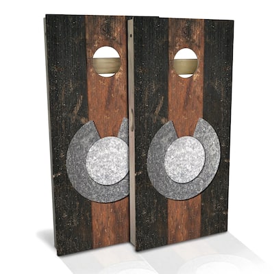 Colorado Flag Rustic Outdoor Cornhole Board Set