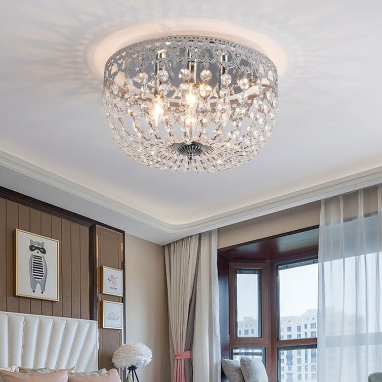 Maxax 4 - Light 15'' Chandelier Style Bowl Flush Mount