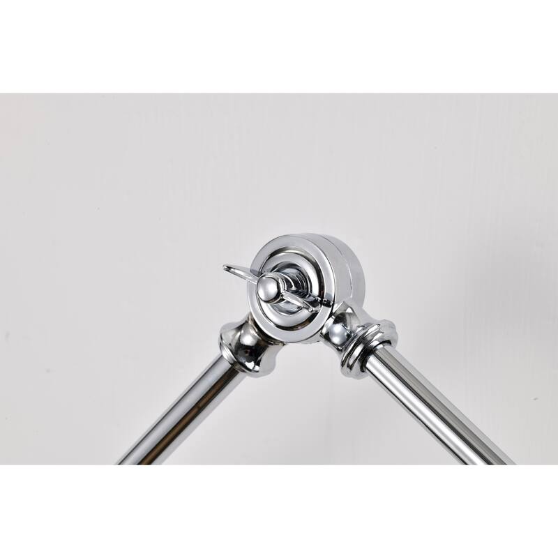 Esmerelda Wall Lamp Sconce Chrome Swing Arm 1-light
