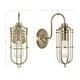 preview thumbnail 11 of 15, 1-Light Industrial Wire Cage Wall Sconce Set of 2