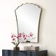 preview thumbnail 3 of 4, Uttermost Monarch Scalloped Arched Vanity Mirror - 30.5'' H X 24'' W X 1'' D