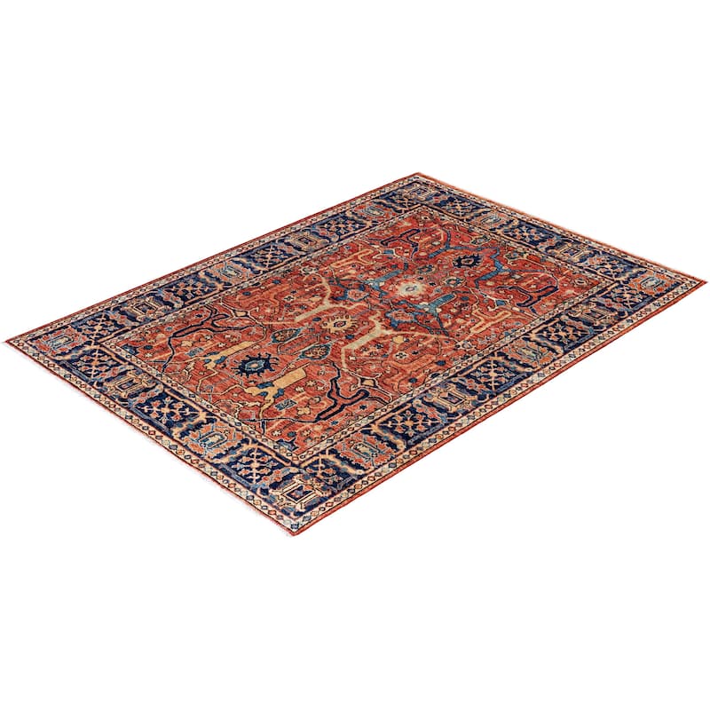 Serapi One-of-a-Kind Hand-Knotted Area Rug - Red - 4' 2" x 5' 10"