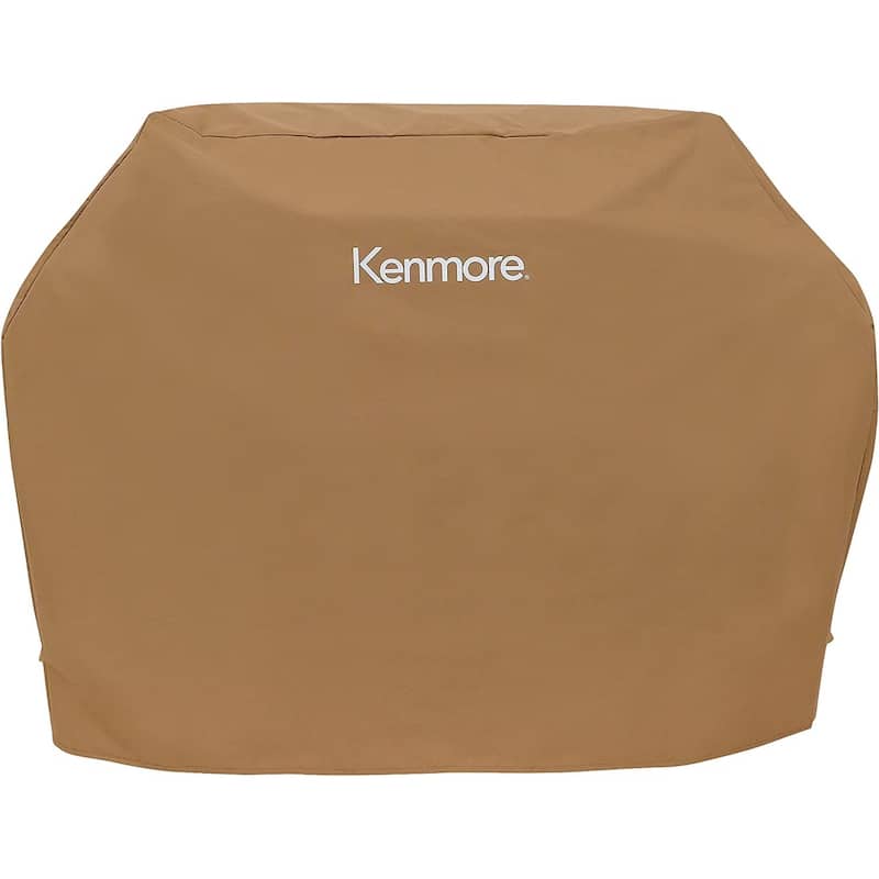 Kenmore 56-Inch Wide Universal Gas Grill Cover for 4-Burner Gas Grills - Tan