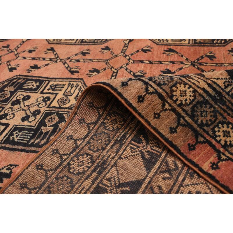 ECARPETGALLERY Hand-knotted Finest Kargahi Copper Wool Rug - 7'9 x 10'2