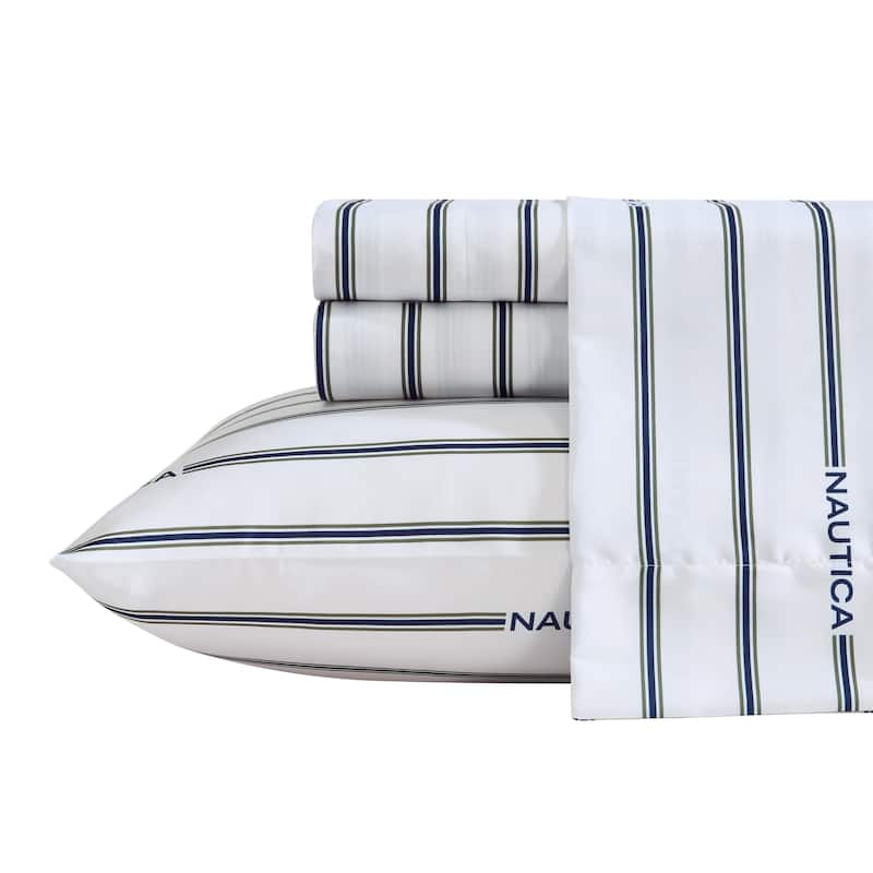 Nautica Printed Soft & Cozy Deep Pocket Sheet Set