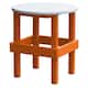 Option Orange with White Top