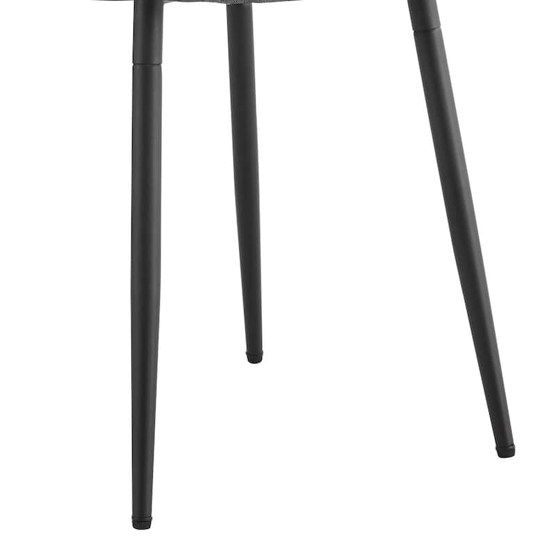 9-Piece Spliced Dining Table with Storage Compartment, Scratch-Resistant MDF Top, Linen-Cotton Chairs, Anti-Slip Feet