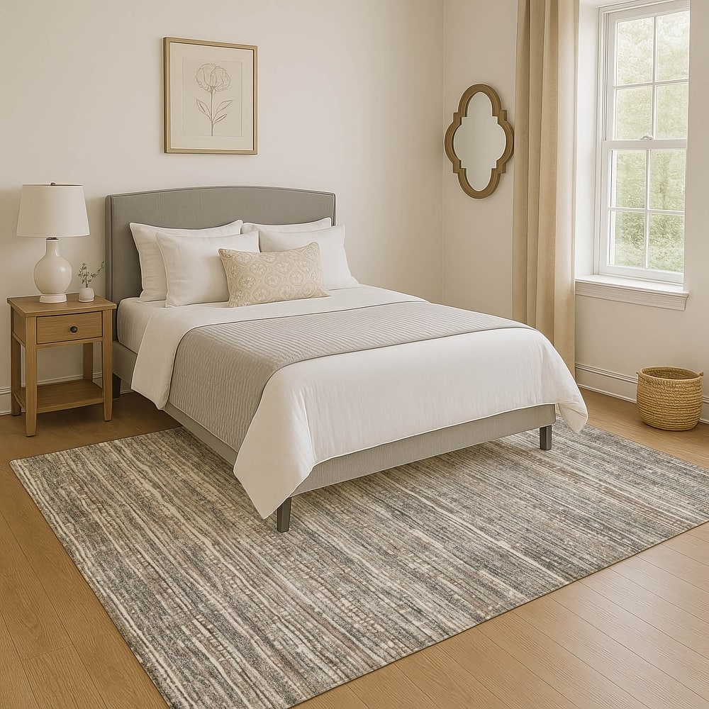 Premium Washable Super Soft Casual Stripes Mayfield Rug