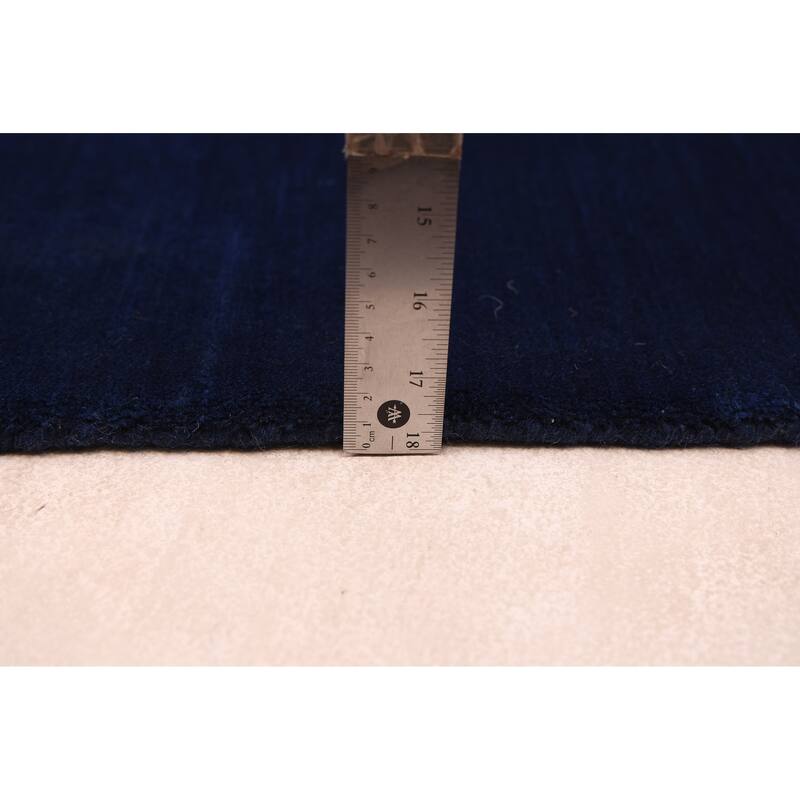 ECARPETGALLERY Hand Loomed Kashkuli Gabbeh Navy Wool Rug - 5'4 x 7'7