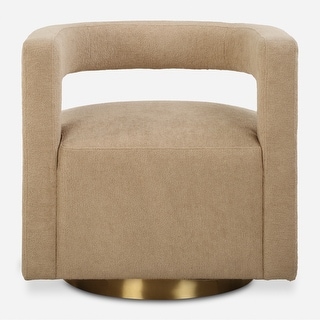 Uttermost 23850 Grounded 28" Wide Metal Framed Polyester Swivel Accent