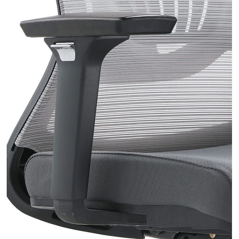 Cotton Office Chair with Mesh Mid-Back Adorit Series by LeisureMod