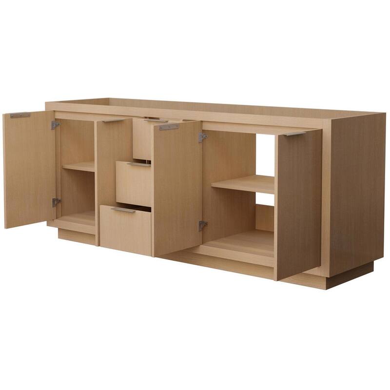 Wyndham Collection Maroni 80" Double Free Standing Vanity Cabinet Only