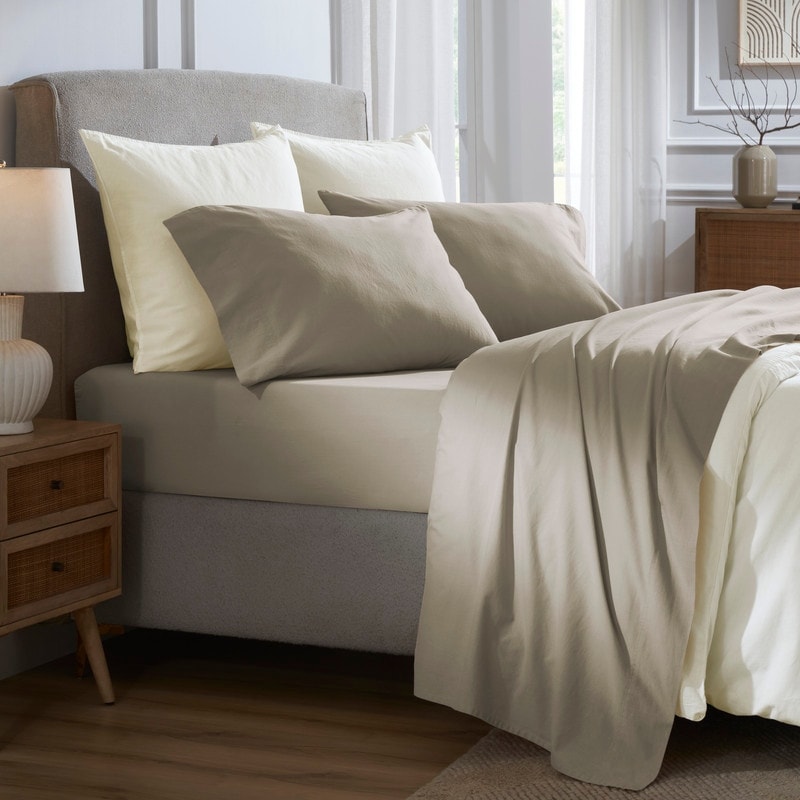 The Beyond Bed™ 100% Cotton Relaxed Wash Bed Sheet Set