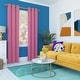 preview thumbnail 19 of 62, Sun Zero Harper Bright Vibes Total Blackout Grommet Curtain Panel, Single Panel