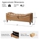 preview thumbnail 30 of 38, Zona 59"W Traditional Faux Leather Tufted Upholstered Storage Bench With Soild Wood Legs and Nailhead Trim By HULALA HOME