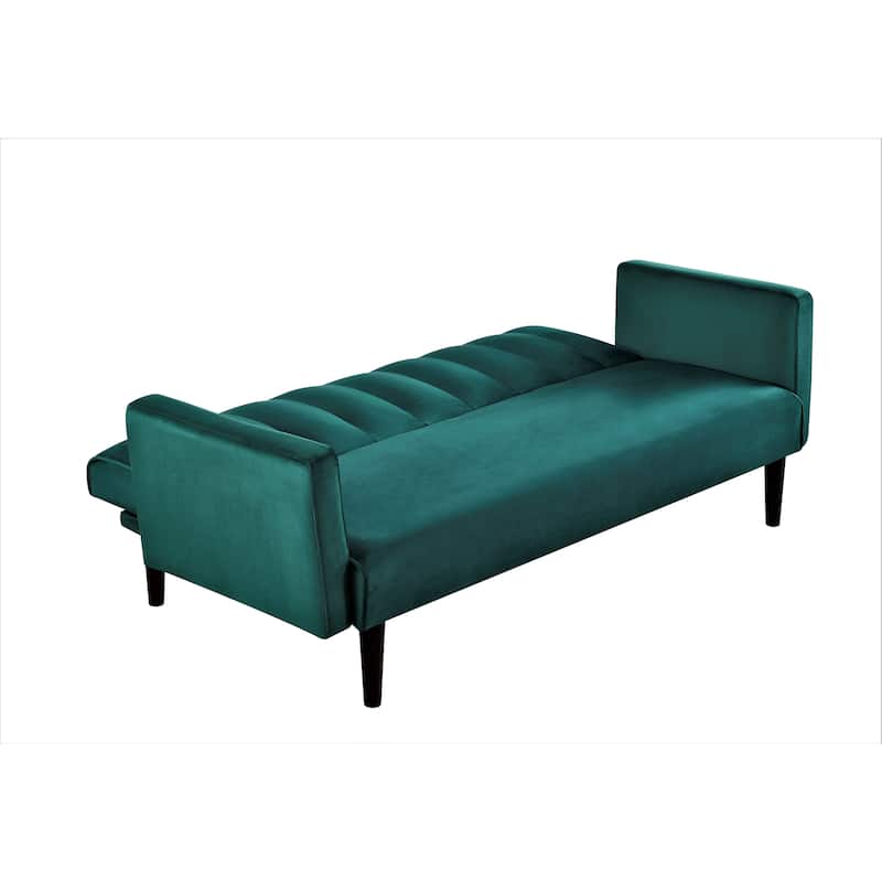 Container Furniture Srtip Convertible Velvet Sofa Bed