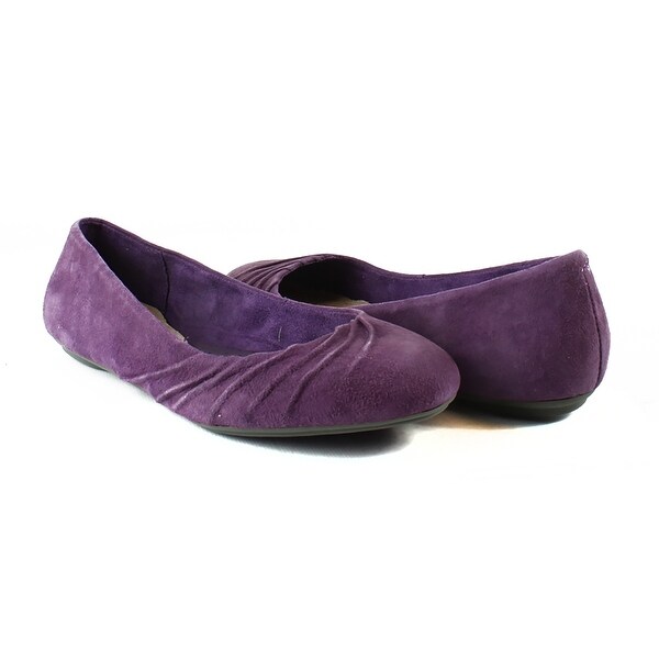 plum ballet flats