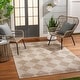 preview thumbnail 1 of 4, Livabliss x Vivir Kaya Cottage Outdoor Area Rug 2' x 2'11" - Tan