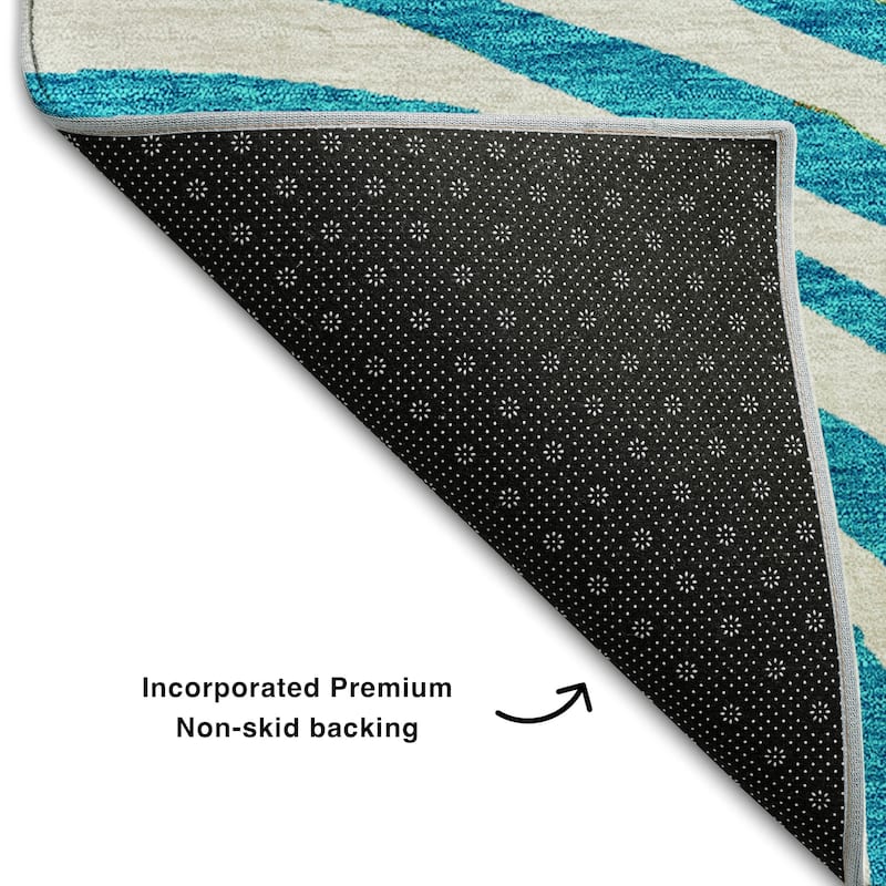 Premium Washable Super Soft Modern Mesmerize Mayfield Rug