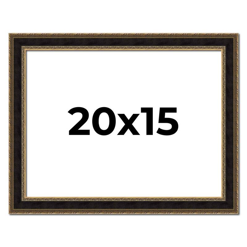 20x15 Frame Gold Antique Vintage Sold Wood Picture Frame | 1.75 Inch