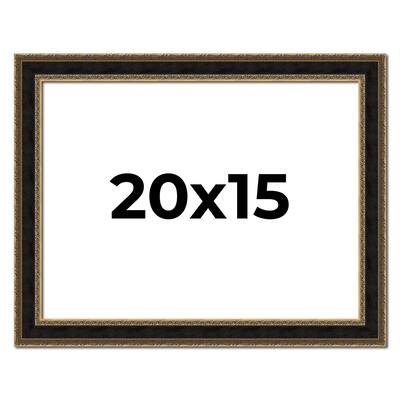 20x15 Frame Gold Antique Vintage Sold Wood Picture Frame | 1.75 Inch