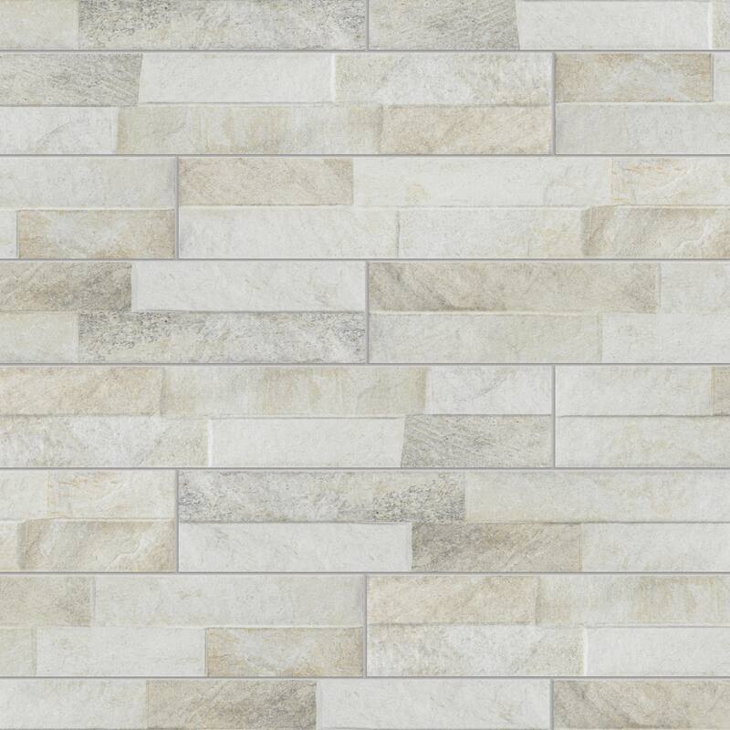 Merola Tile Ordino White 3-1/4" x 17-1/2" Porcelain Wall Tile