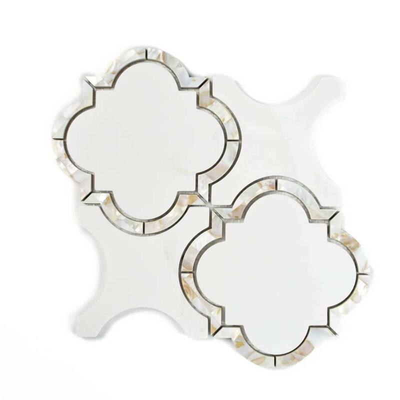 The Tile Life Delphi Pearl 12x12 Glass Backsplash Wall Tile