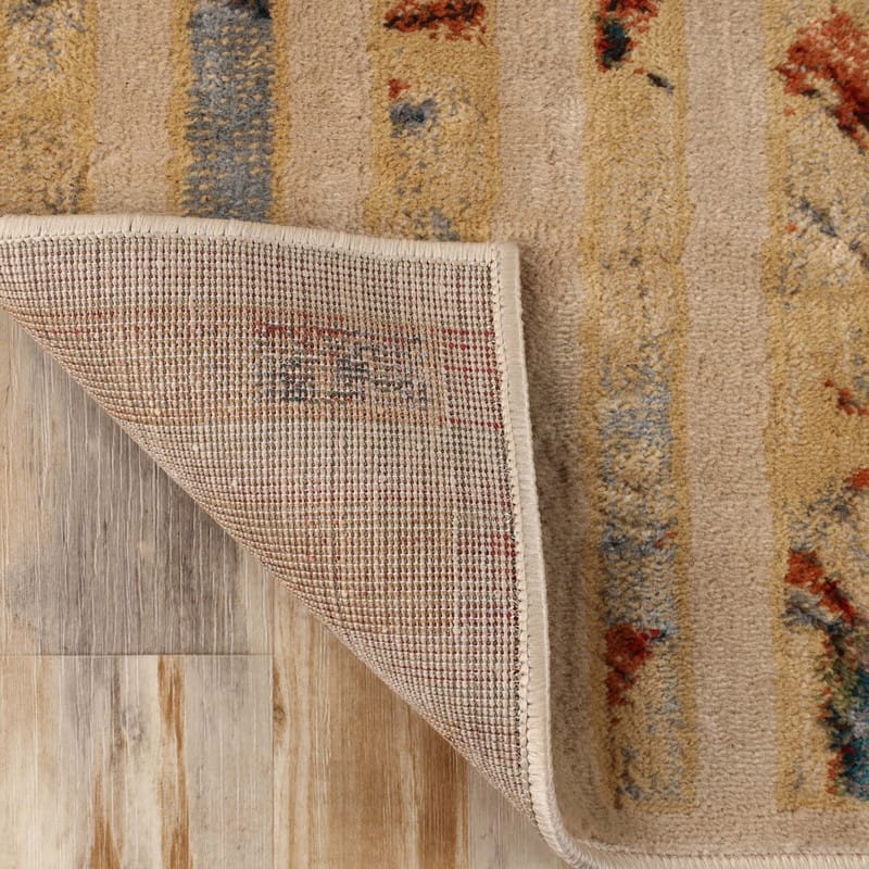 Superior Modern Geometric Lines Abstract Boho Runner or Area Rug
