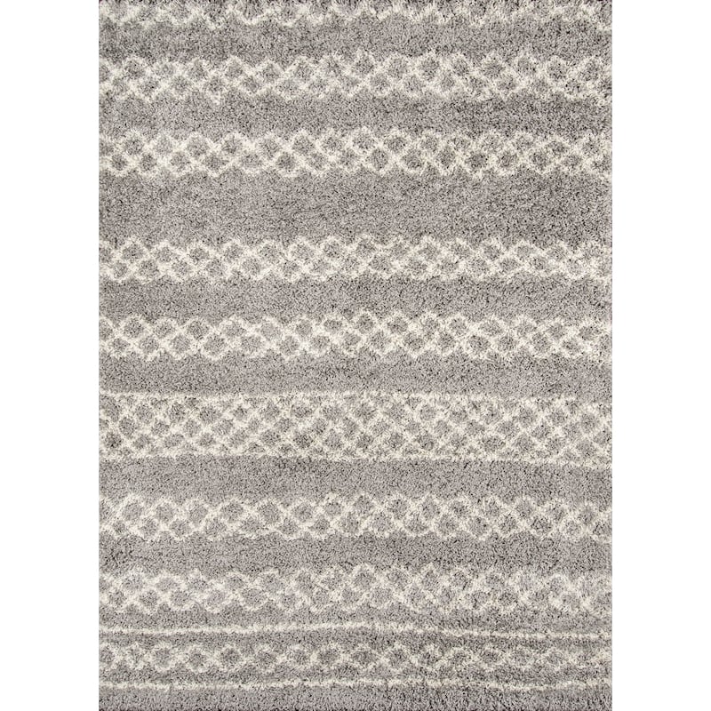 Momeni Maya Contemporary Geometric Area Rug - 9' 3" x 12' 6" - Grey - Runner/Rectangle