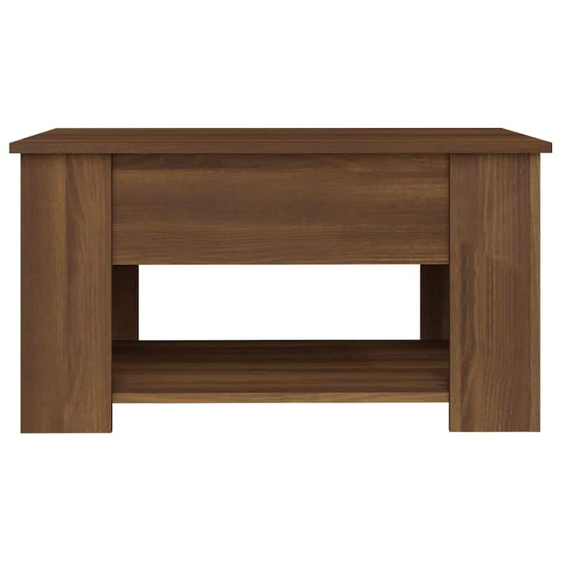 vidaXL Coffee Table Lift Top End Table Accent Side Sofa Table Engineered Wood - 31.1" x 19.3" x 16.1"