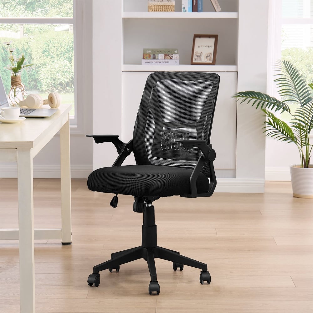Javlergo Office Mesh Chair Computer Chair with Armrests and Lumbar Support Desk Chair