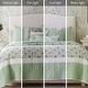 preview thumbnail 52 of 68, Madison Park Vanessa 6 Piece Cotton Percale Quilt Set with Throw Pillows