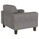 preview thumbnail 10 of 24, Deerhurst Upholstered Track Arm Tufted Accent Chair Charcoal