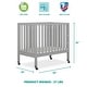 preview thumbnail 2 of 11, Dream On Me Jett Non-Full Size Folding Crib