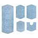 Home Weavers Waterford Collection 5 Piece Genuine Cotton Bath Rugs Set