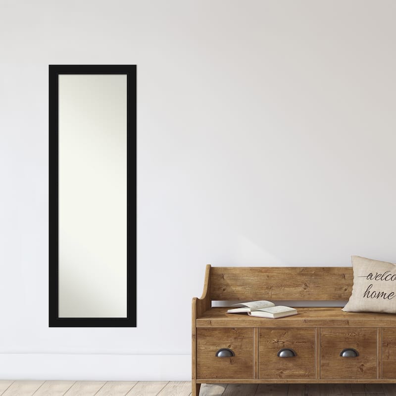 Non-Beveled Full Length On The Door Mirror - Avon Frame