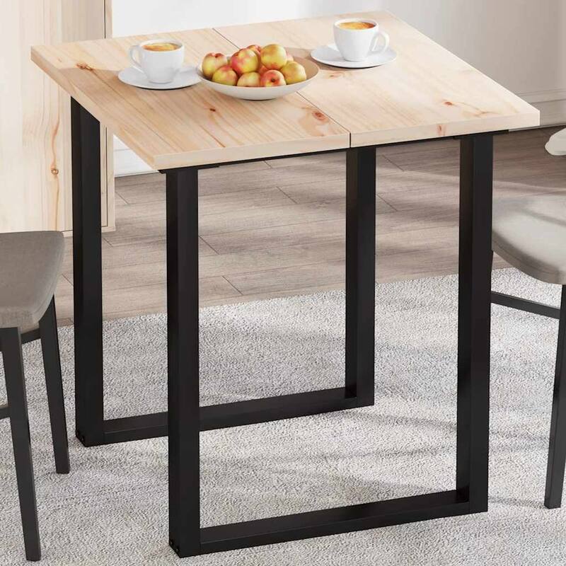 vidaXL Table Top Set of 2 Natural Wood Solid Pine Medium Table Top - 13.8 x 27.6 x 1.0 in