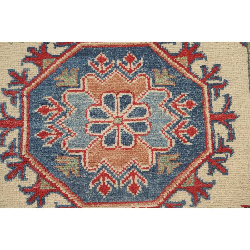 Kazak Runner Rug Handmade Hallway Wool Carpet - 2'10" x 25'6"