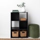 preview thumbnail 13 of 29, Signature Design by Ashley Langdrew Black Cube Organizer 6 Cubes