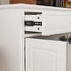 preview thumbnail 11 of 31, Combo Dresser Chest Storage Cabinet Buffet Sideboard White/Black/Grey 59" Buffet Cabinet Sideboard, Multi-Use Console Table