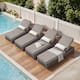 Option Brown Wicker Gray Cushion