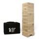 preview thumbnail 5 of 6, YardGames Giant Tumbling Timbers Wood Stacking Game Bundle with 4 in a Row Game - 33 x 3 x 22 inches