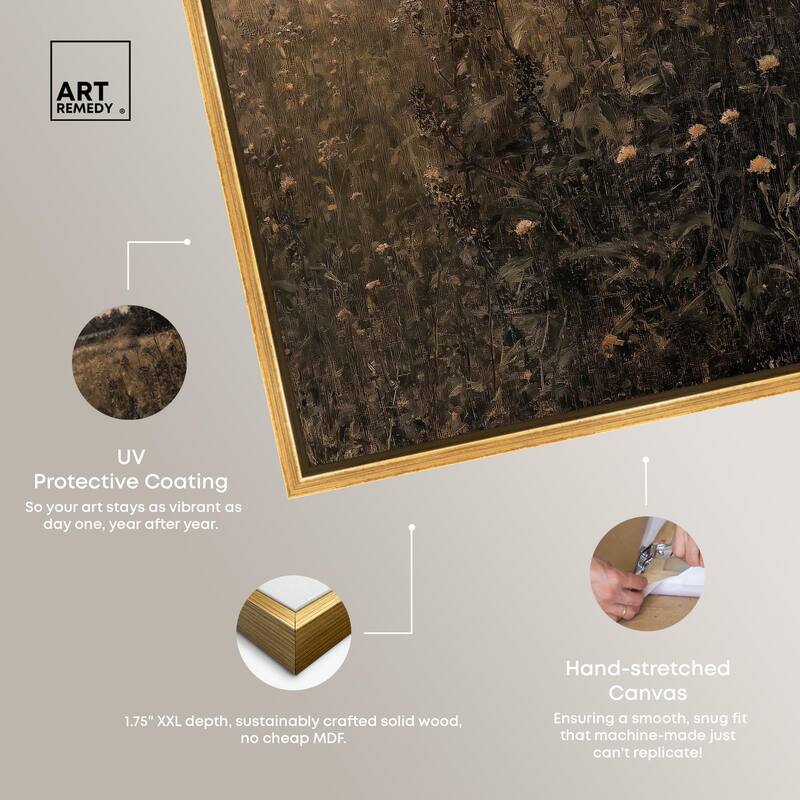 Vintage Meadow Canvas by Art Remedy