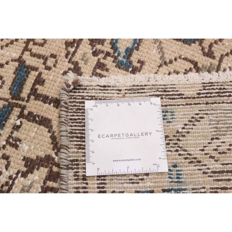 ECARPETGALLERY Hand-knotted Antalya Vintage Beige Wool Rug - 3'4 x 4'10