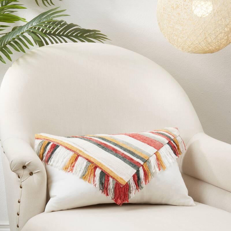 Fringe Fantasy Throw Pillow