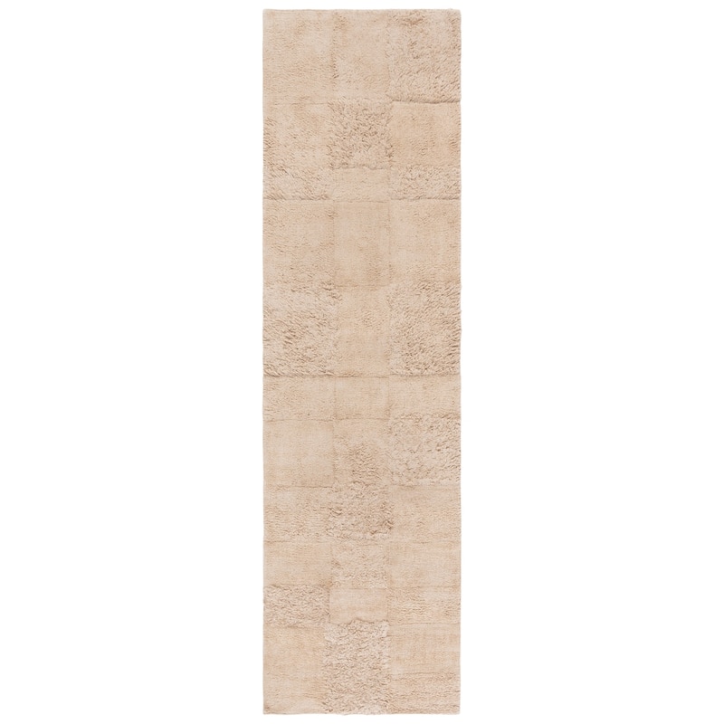 SAFAVIEH Handmade Easy Elli Care Machine Washable Rug - 2'3" x 9' Runner - Beige
