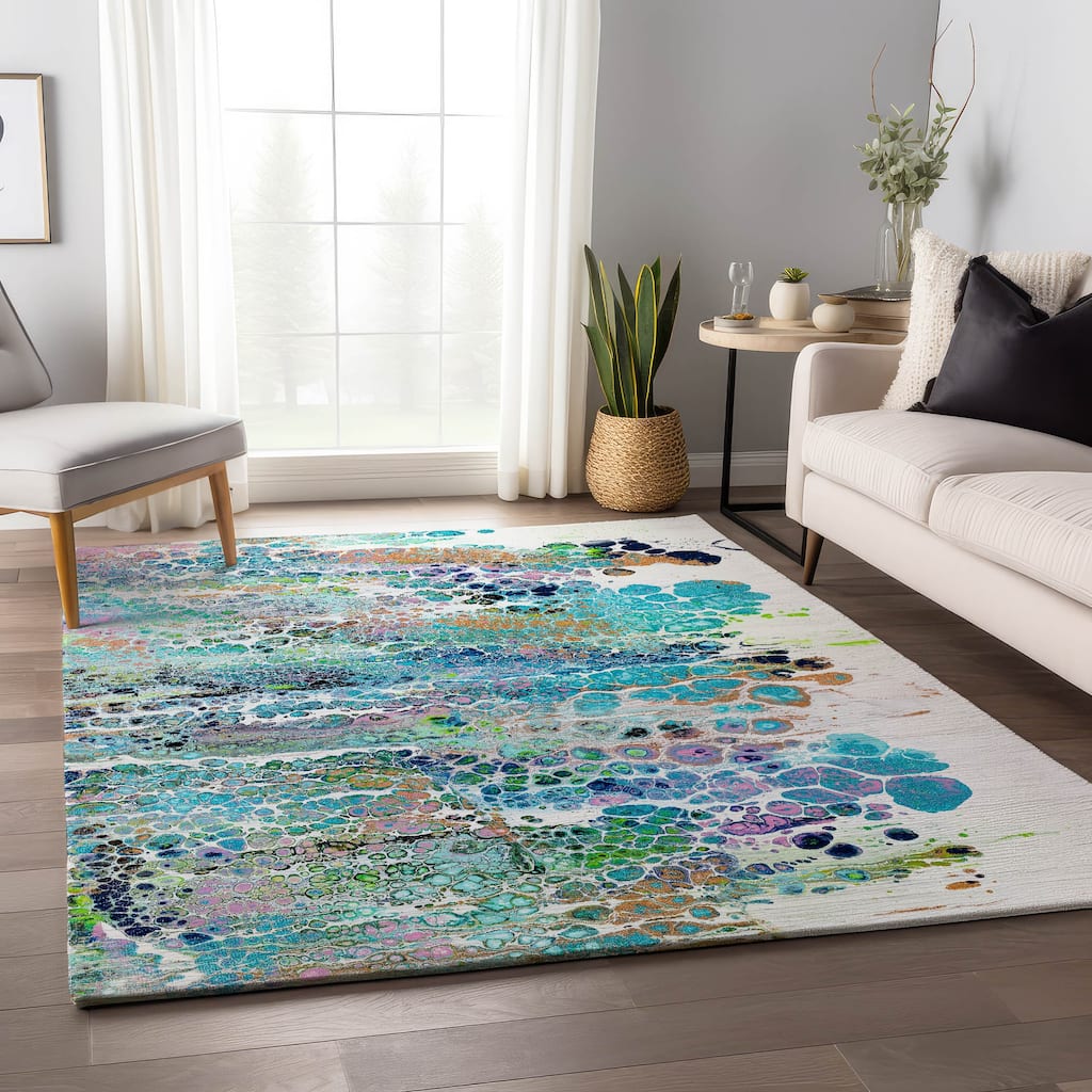 Premium Washable Super Soft Abstract Contemporary Mayfield Rug