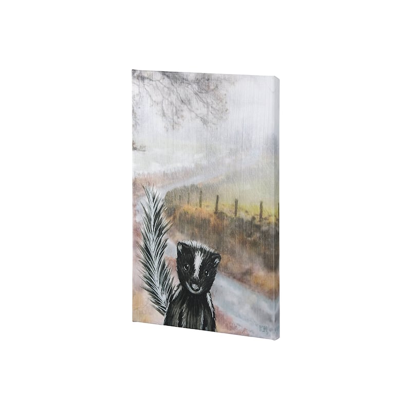 Country Skunk (18 x 27) Canvas Art Print